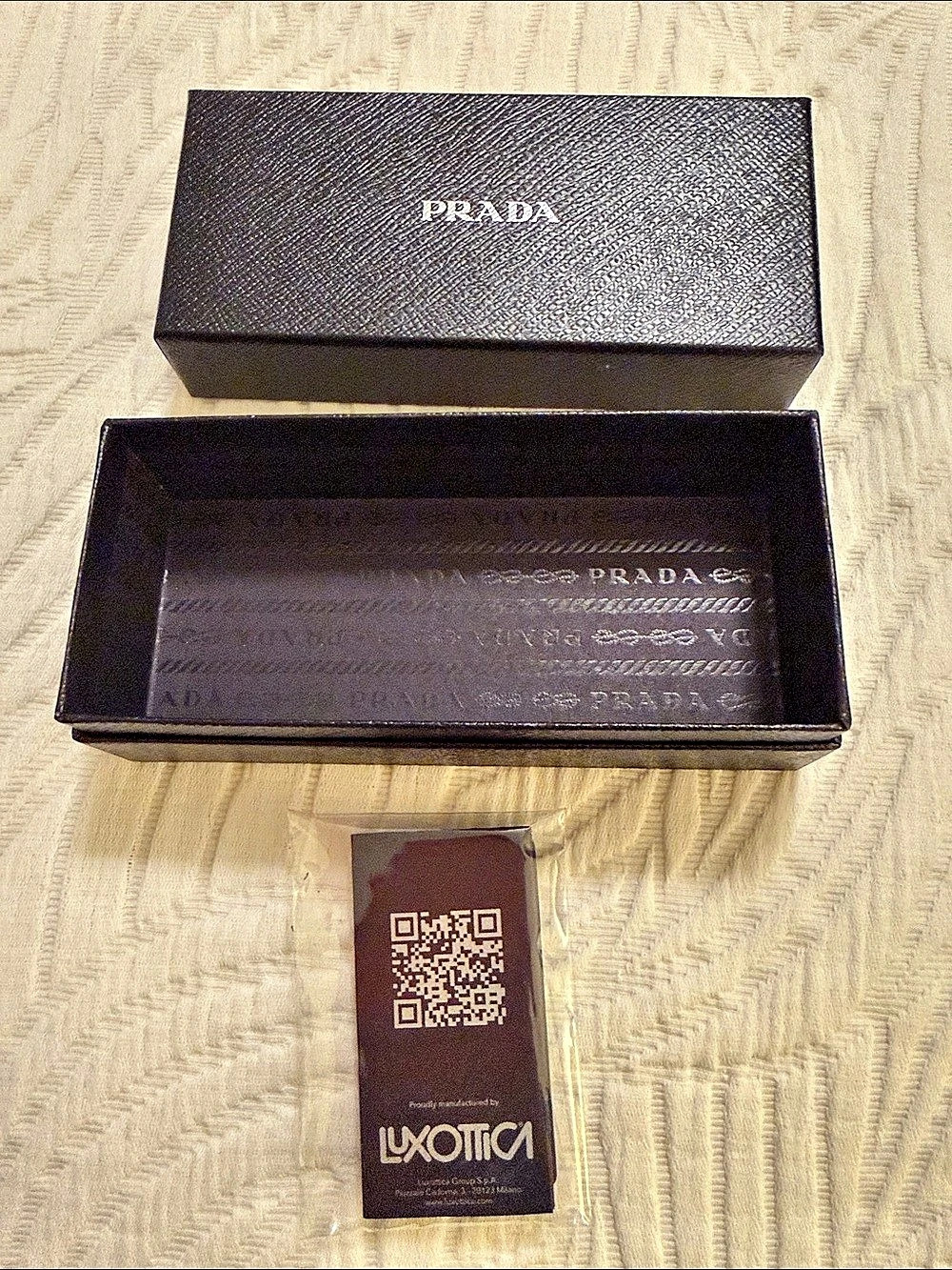 Empty box for Prada Square Sunglasses SPR 18Q Black